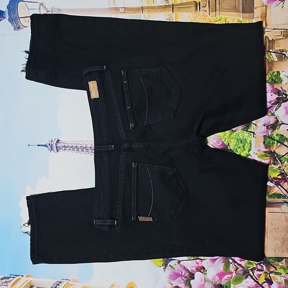 Paige Blue Heights Skinny Frayed Ankle Low Waisted Jeans Size 28 - Picture 7 of 7